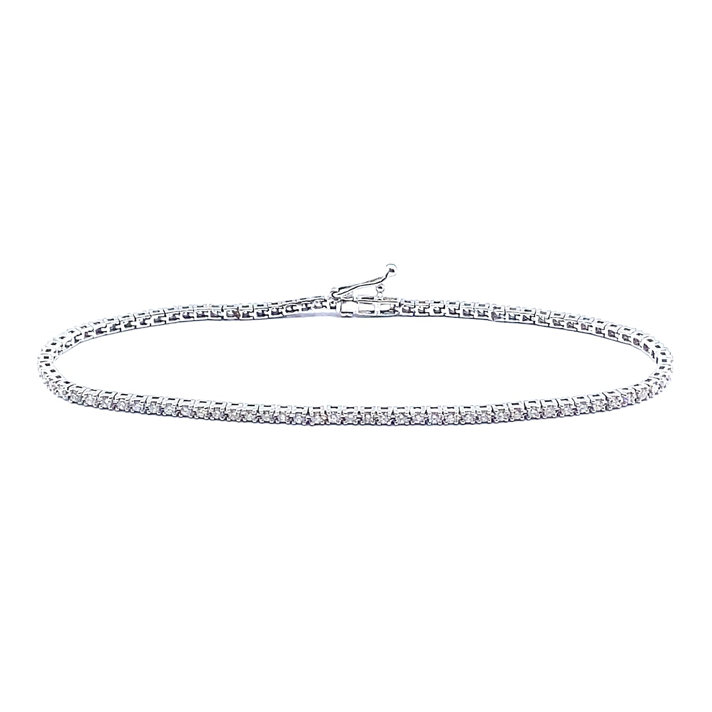 Diamond Claw Set 1.01cts Tennis Bracelet