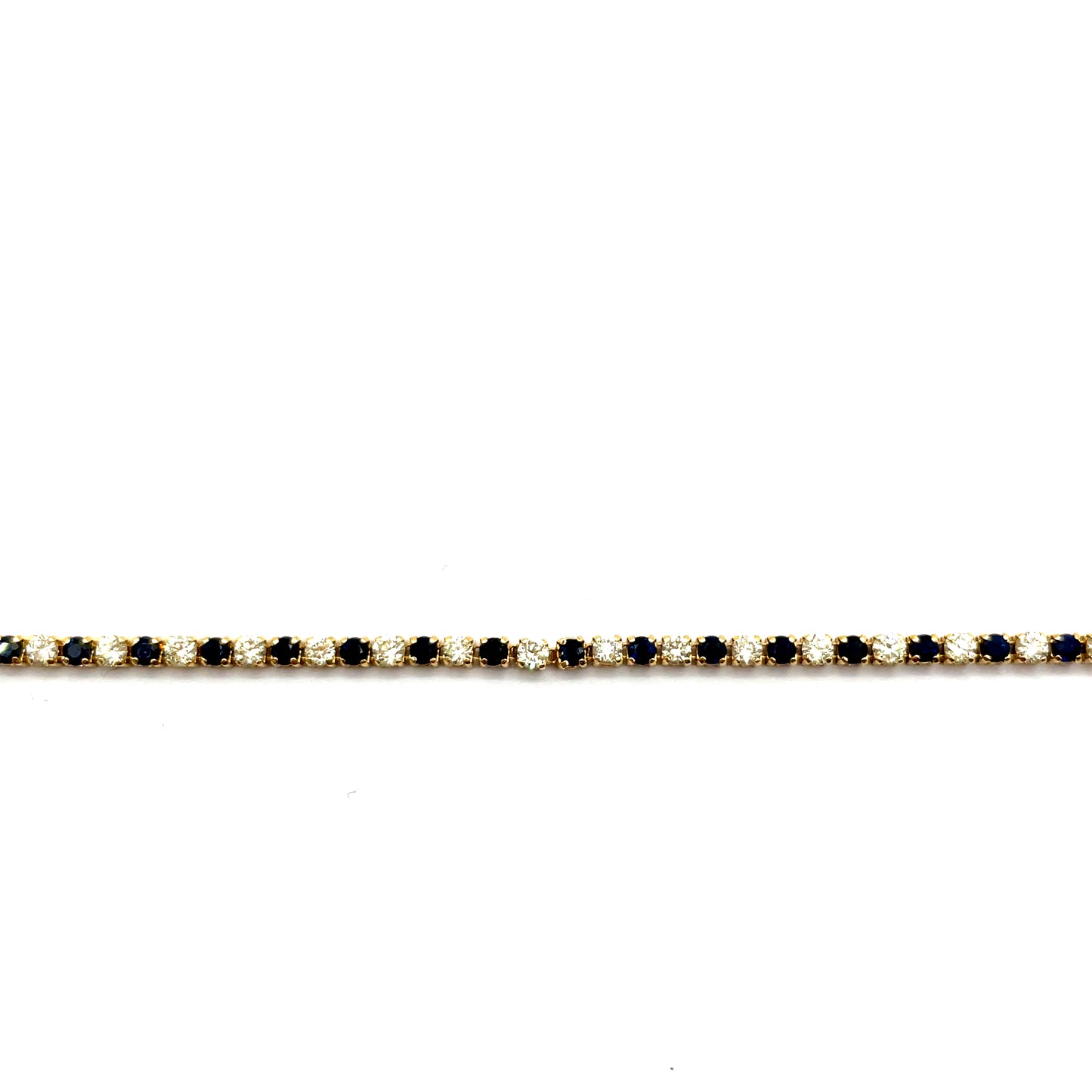 9ct Yellow Gold Sapphire And Diamond Bracelet 'Jana'