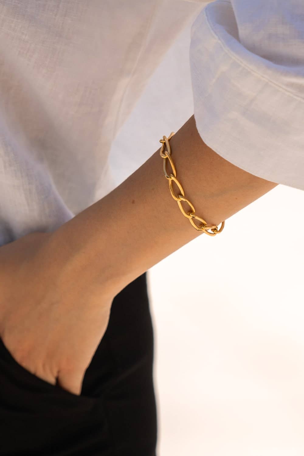 Bold Gold Plated Sterling Silver Statement Bracelet