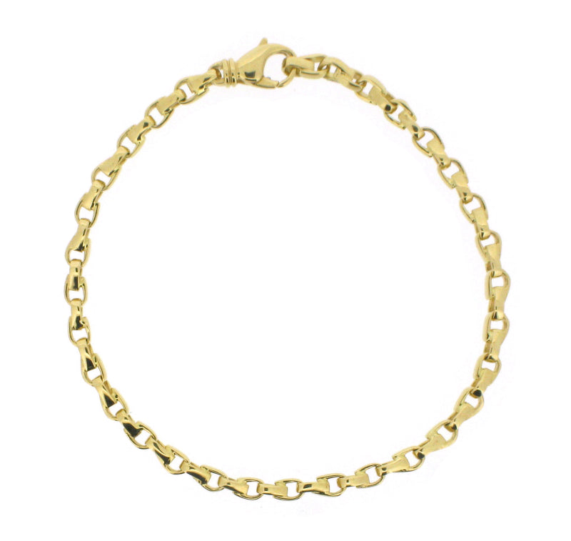 18ct Yellow Gold Bracelet 18cm