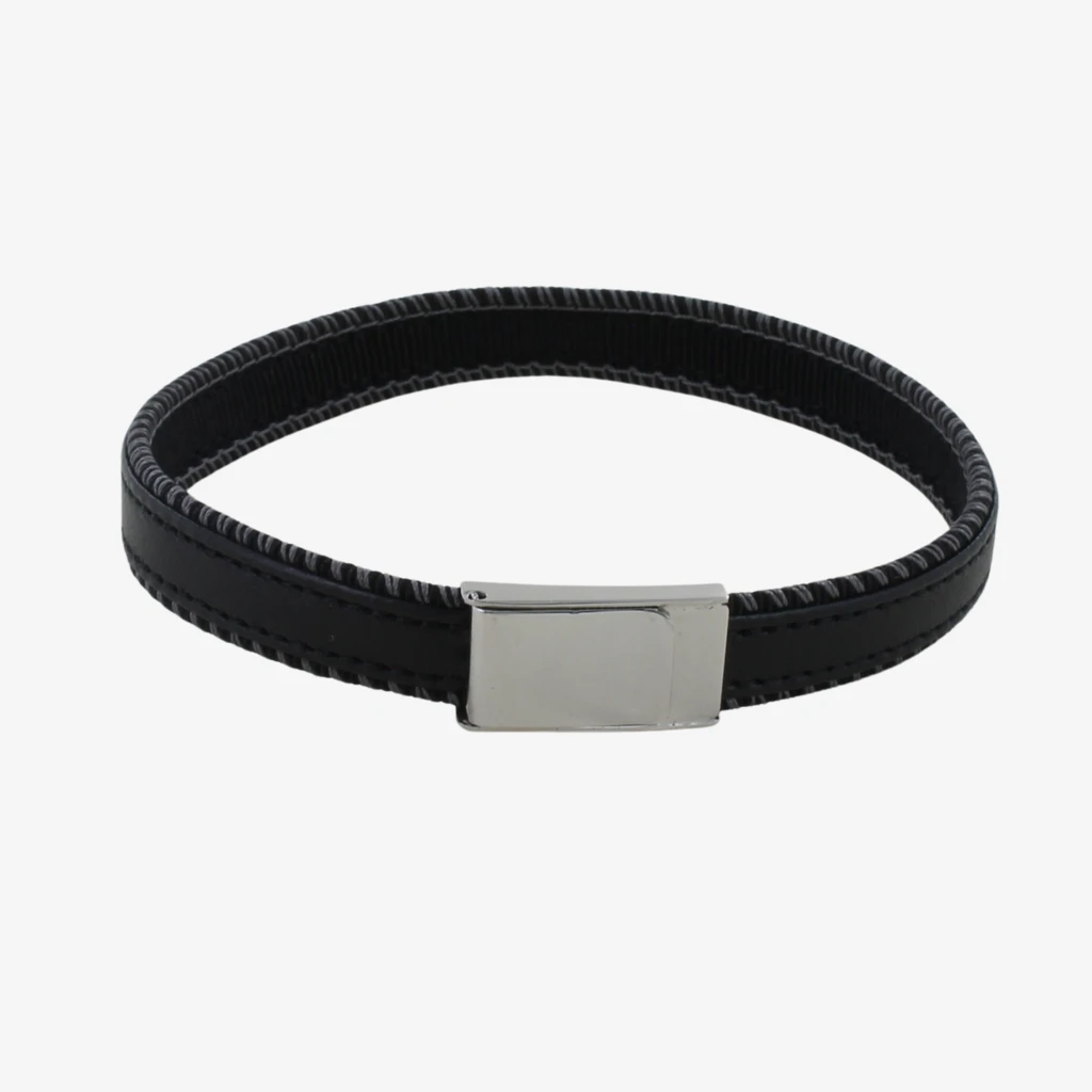 Leather Bracelet in Black