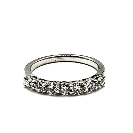 7-Stone Diamond Eternity Ring in 18ct White Gold