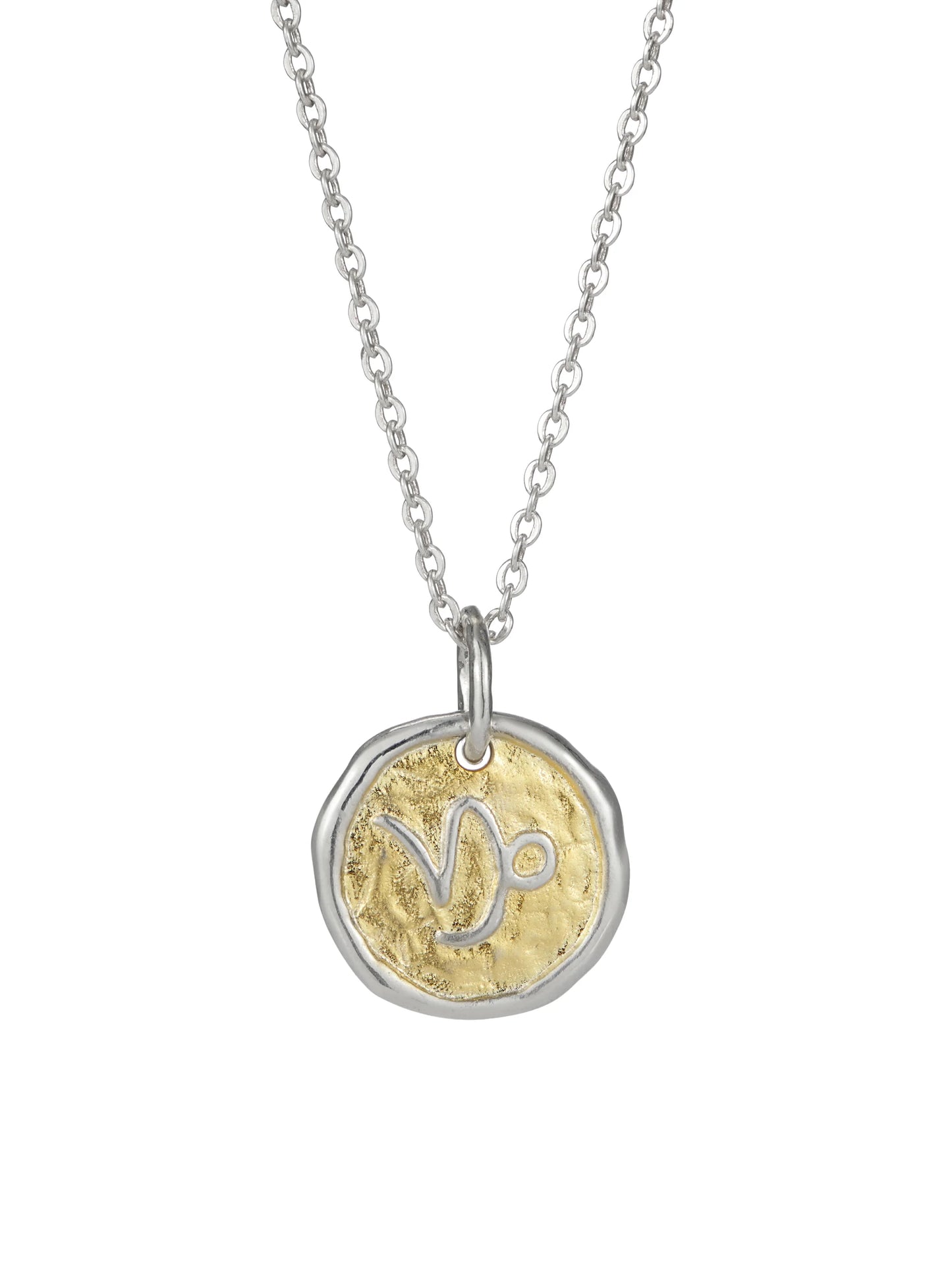 Sterling Silver 18ct Gold Plated Zodiac Star Sign Necklace