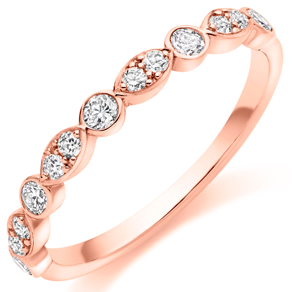 The 'Doris' Half Eternity Ring