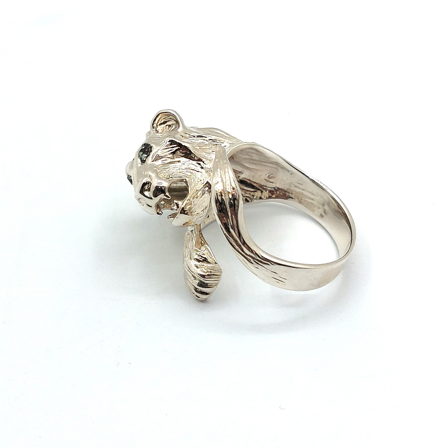 Sterling Silver Lion Icon Ring