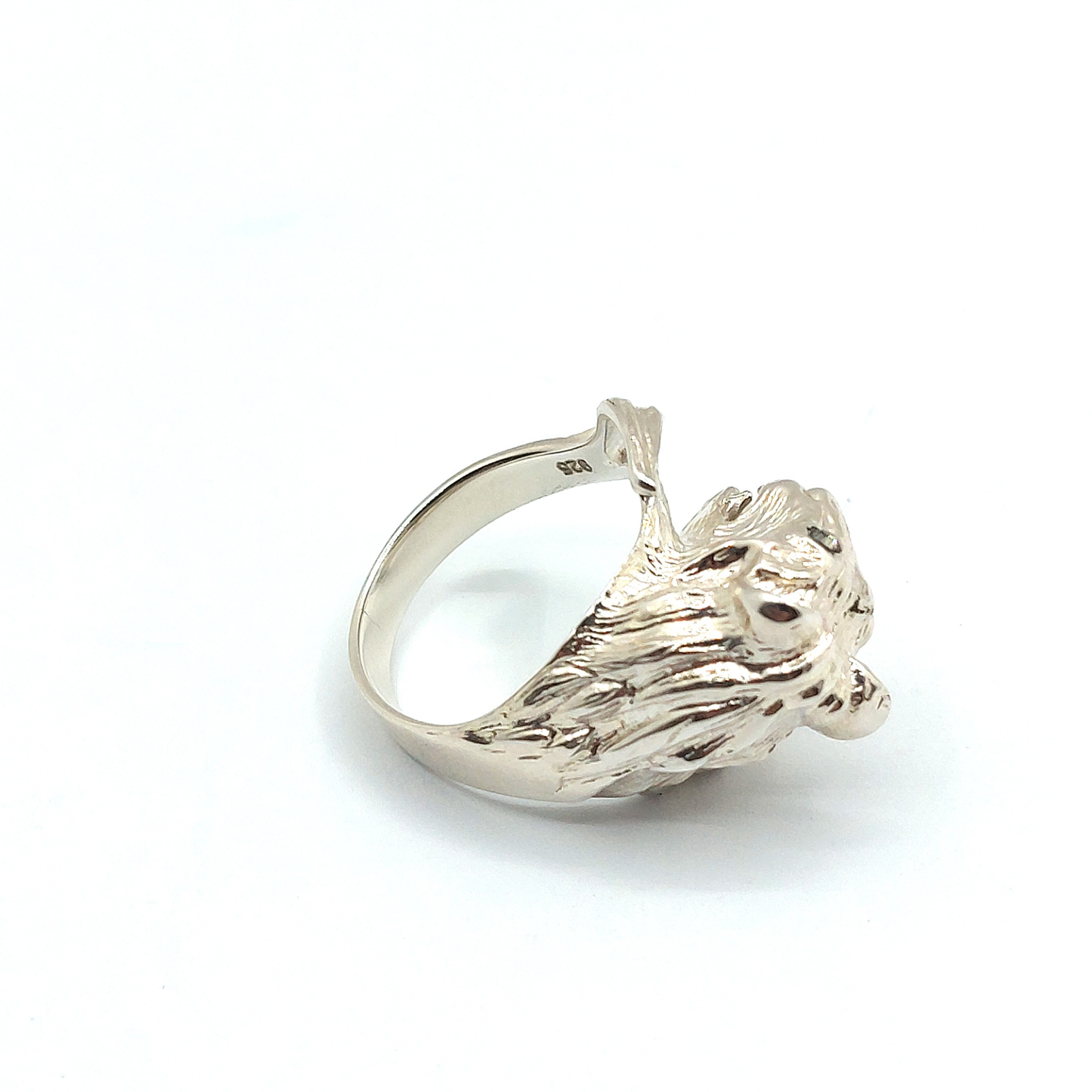 Sterling Silver Lion Icon Ring