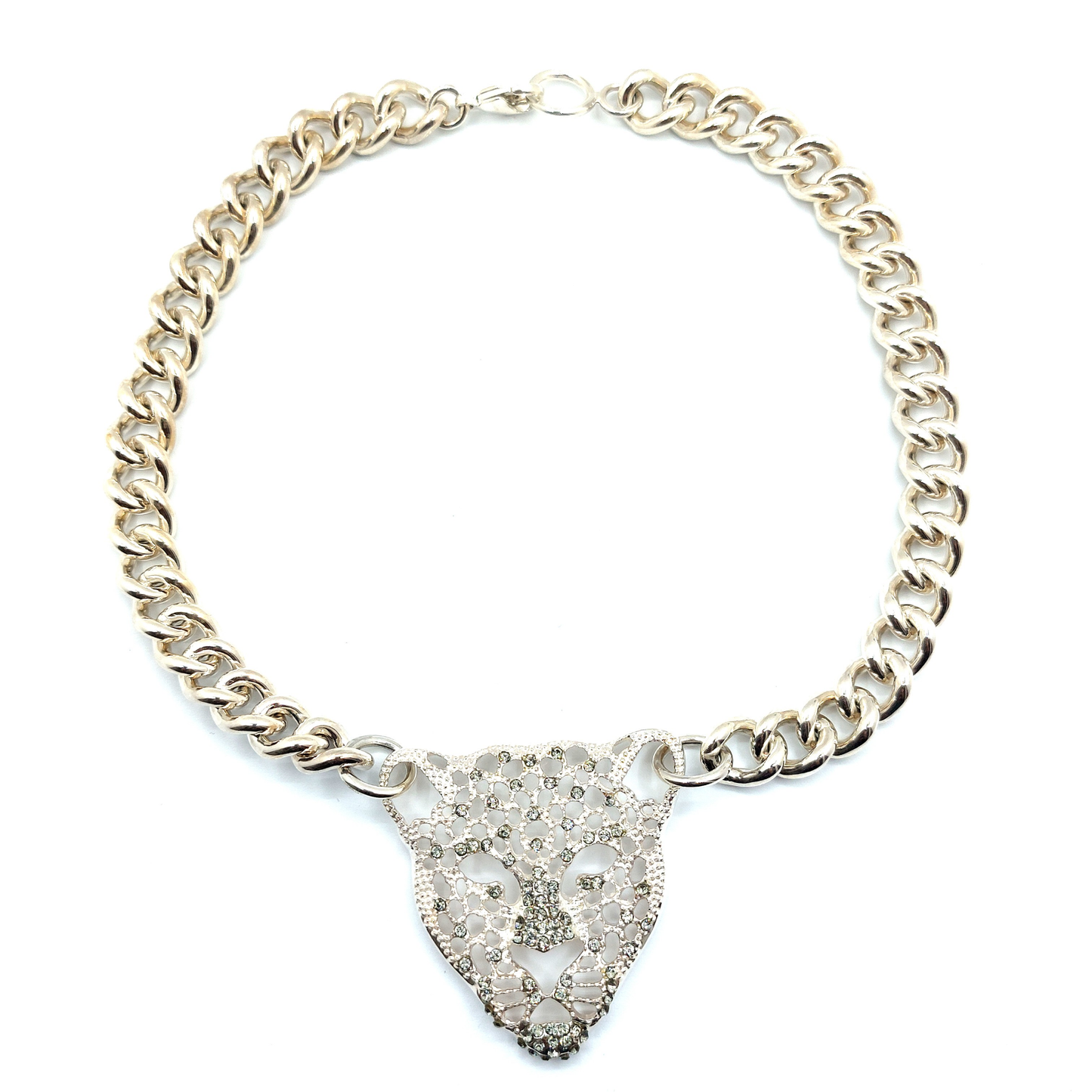 925 Sterling Silver Heavy Lioness Iconic Cuban Link Necklace