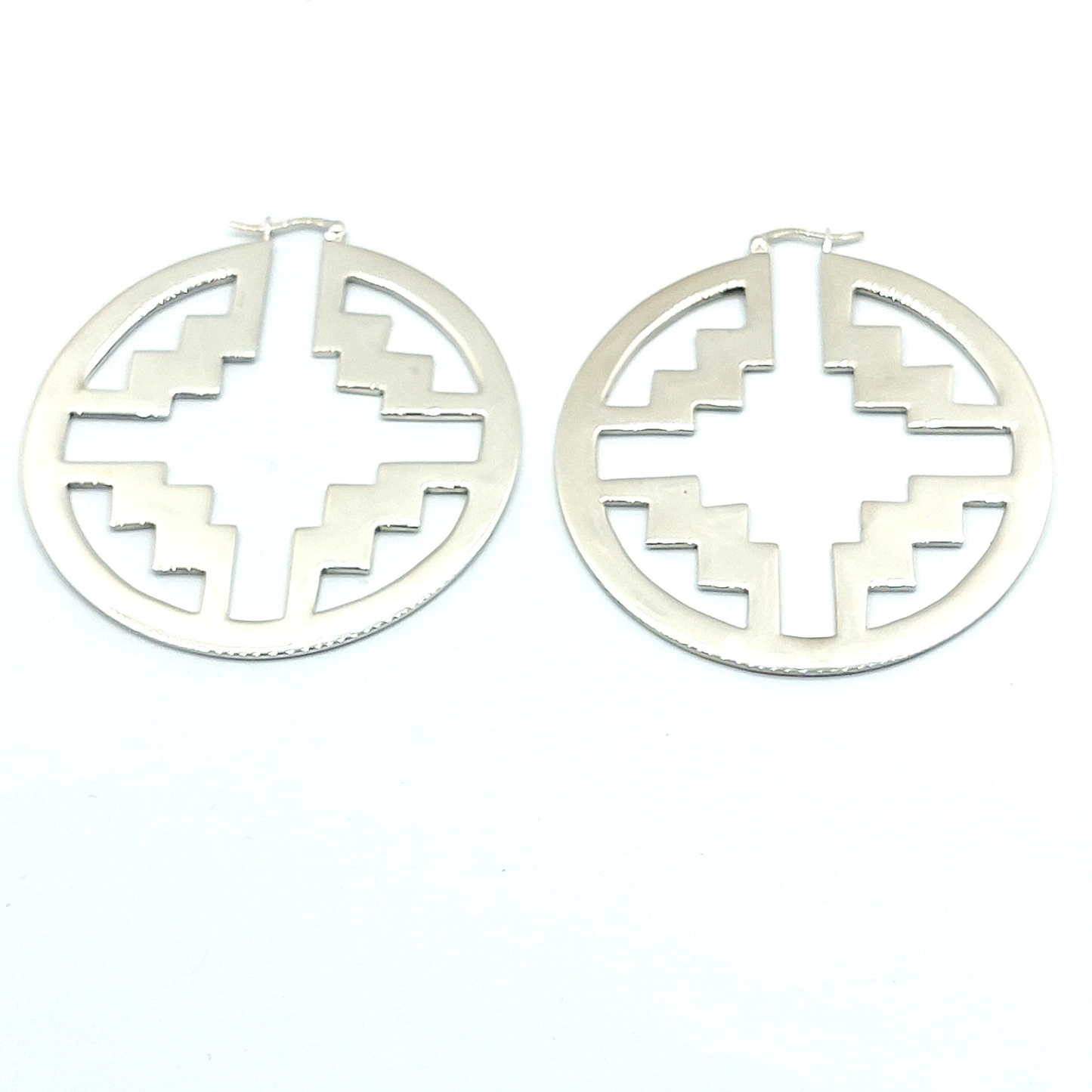 Sterling Silver Disc Earrings