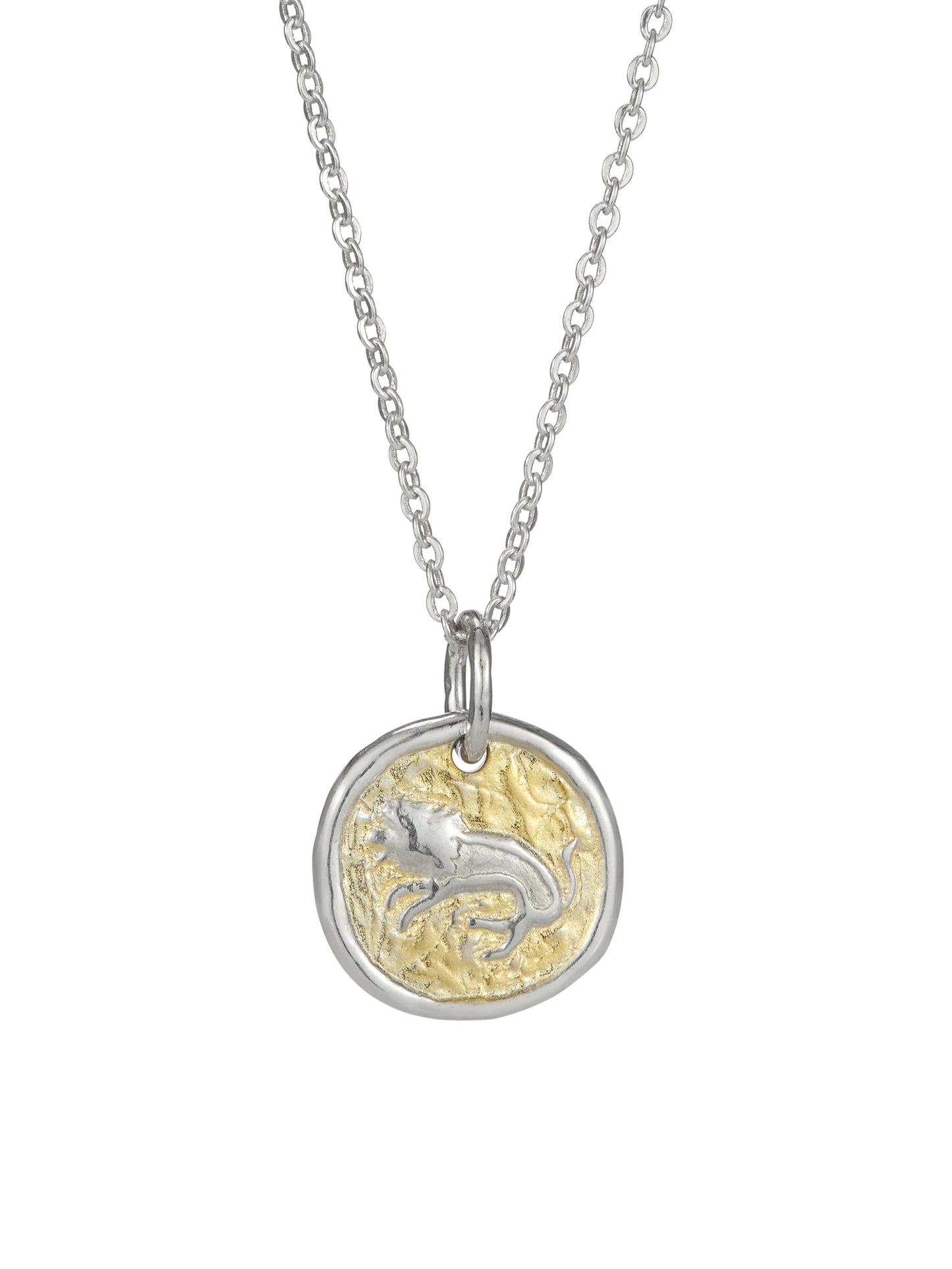 Sterling Silver 18ct Gold Plated Zodiac Star Sign Necklace