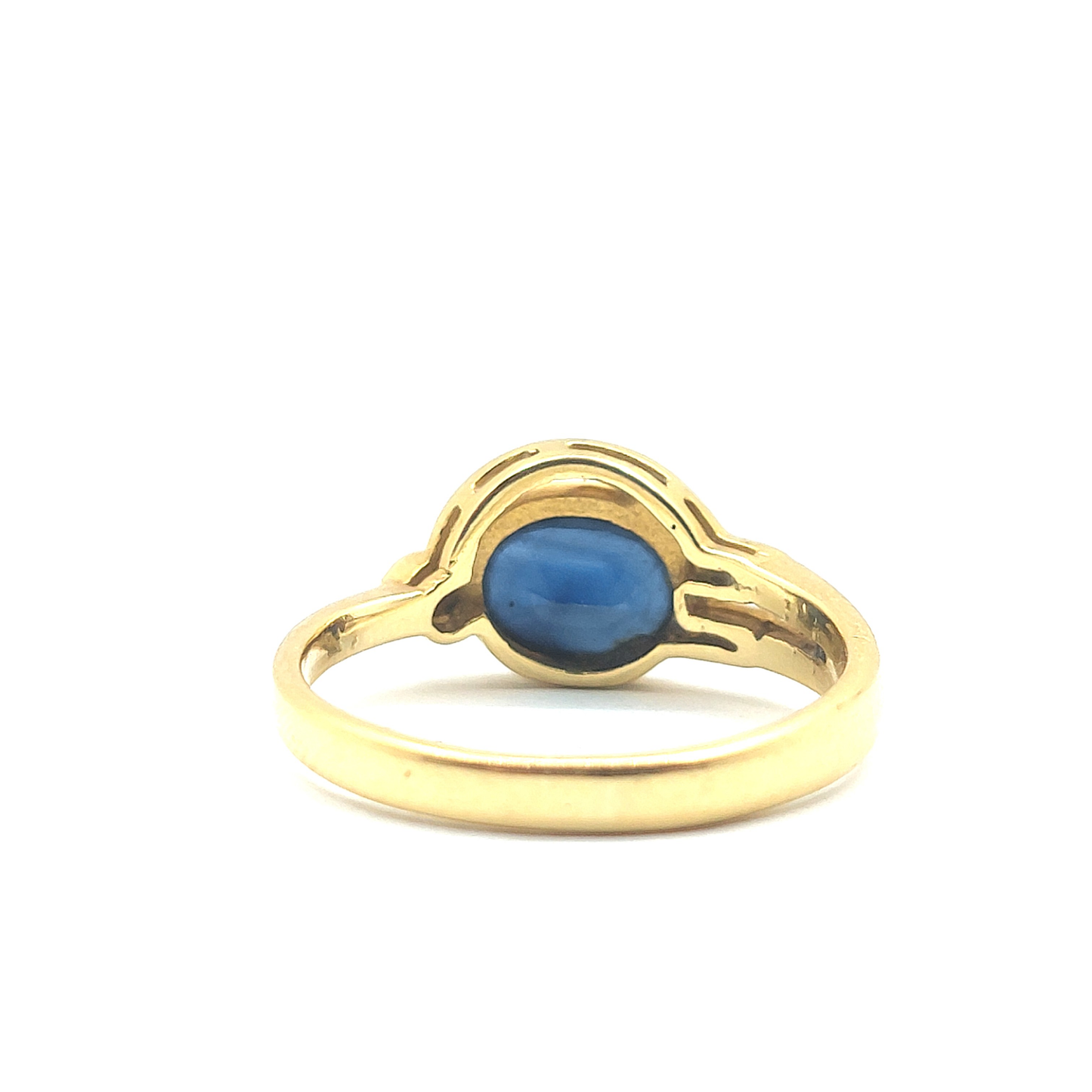 18ct Yellow Gold Sapphire and Diamond Ring