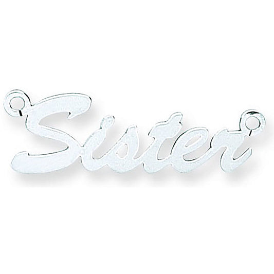 Bespoke Sterling Silver Nameplate Pendant & Chain