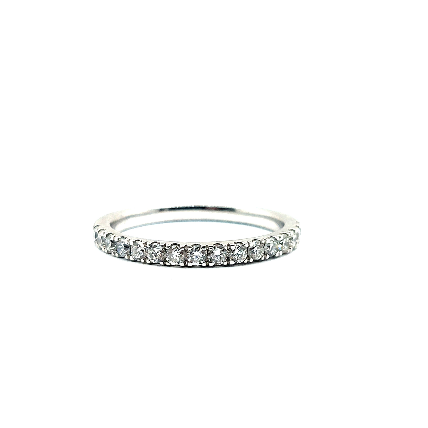 950 Platinum Half Eternity Diamond Wedding Band