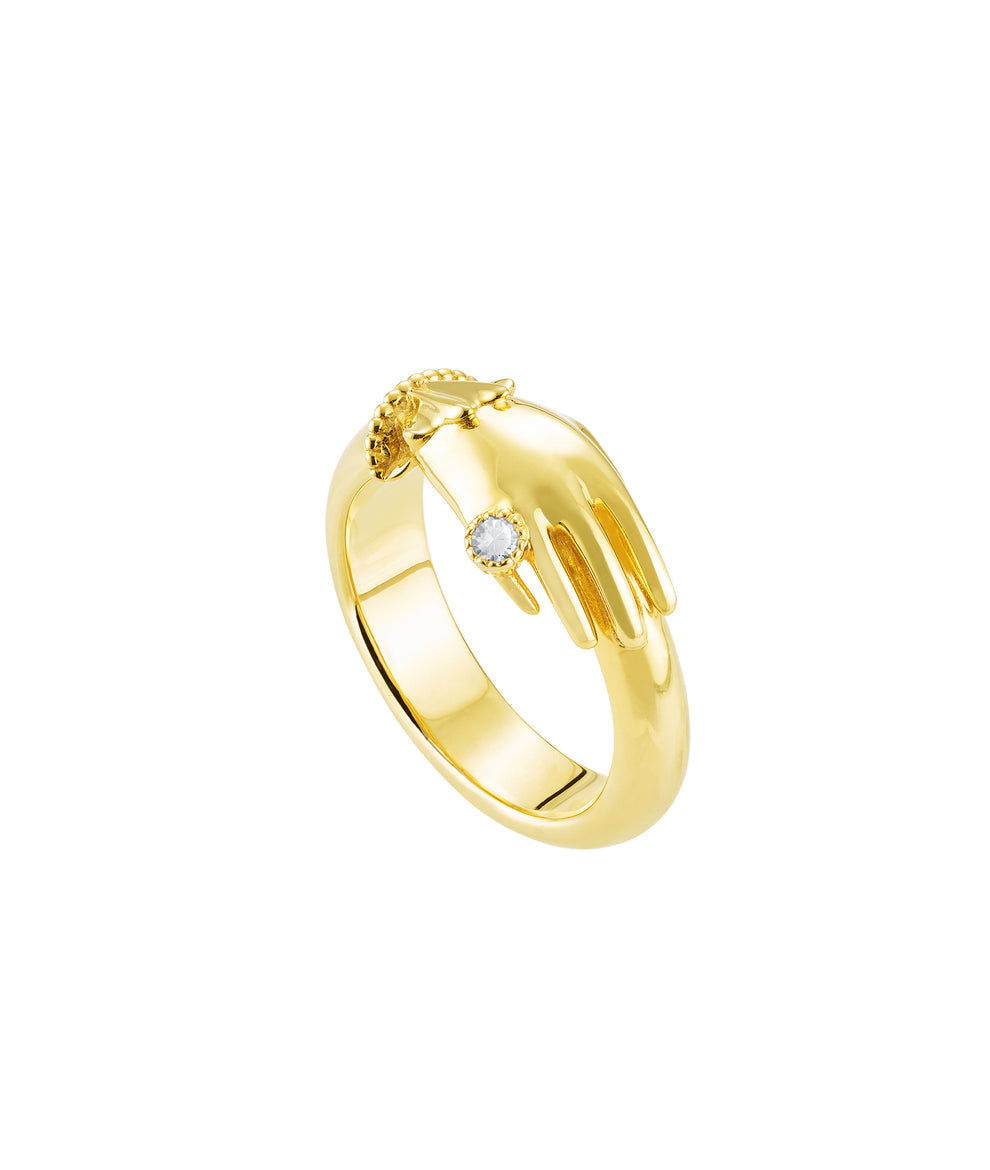 "Pinky Promise" With Diamond Ring in 18ct Gold