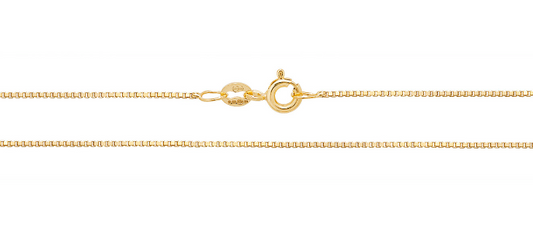 9ct Yellow Gold Box Chain 16''