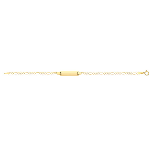 9ct Gold ID Bracelet 6"