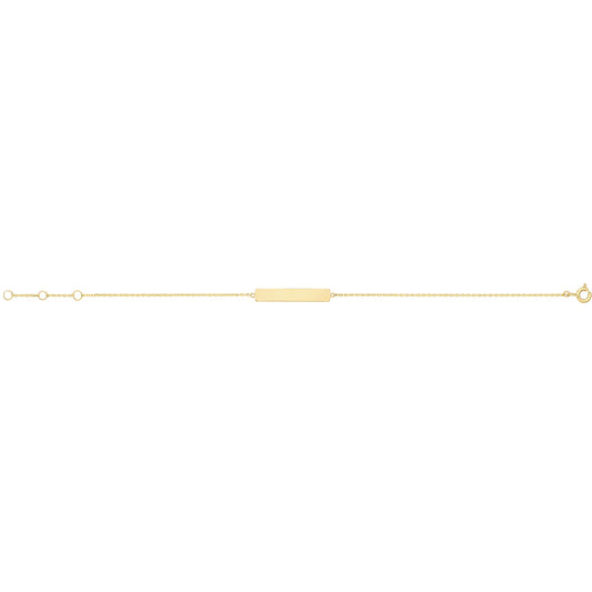 9ct Gold ID Adjustable Length Bracelet