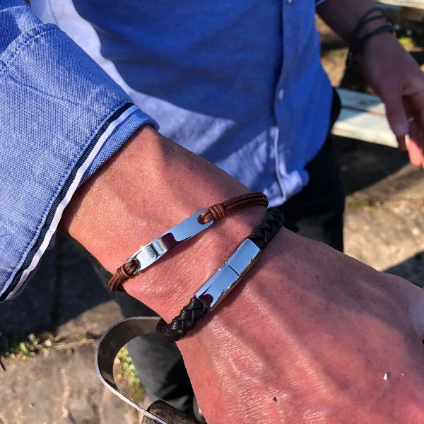 ID Leather Bracelet