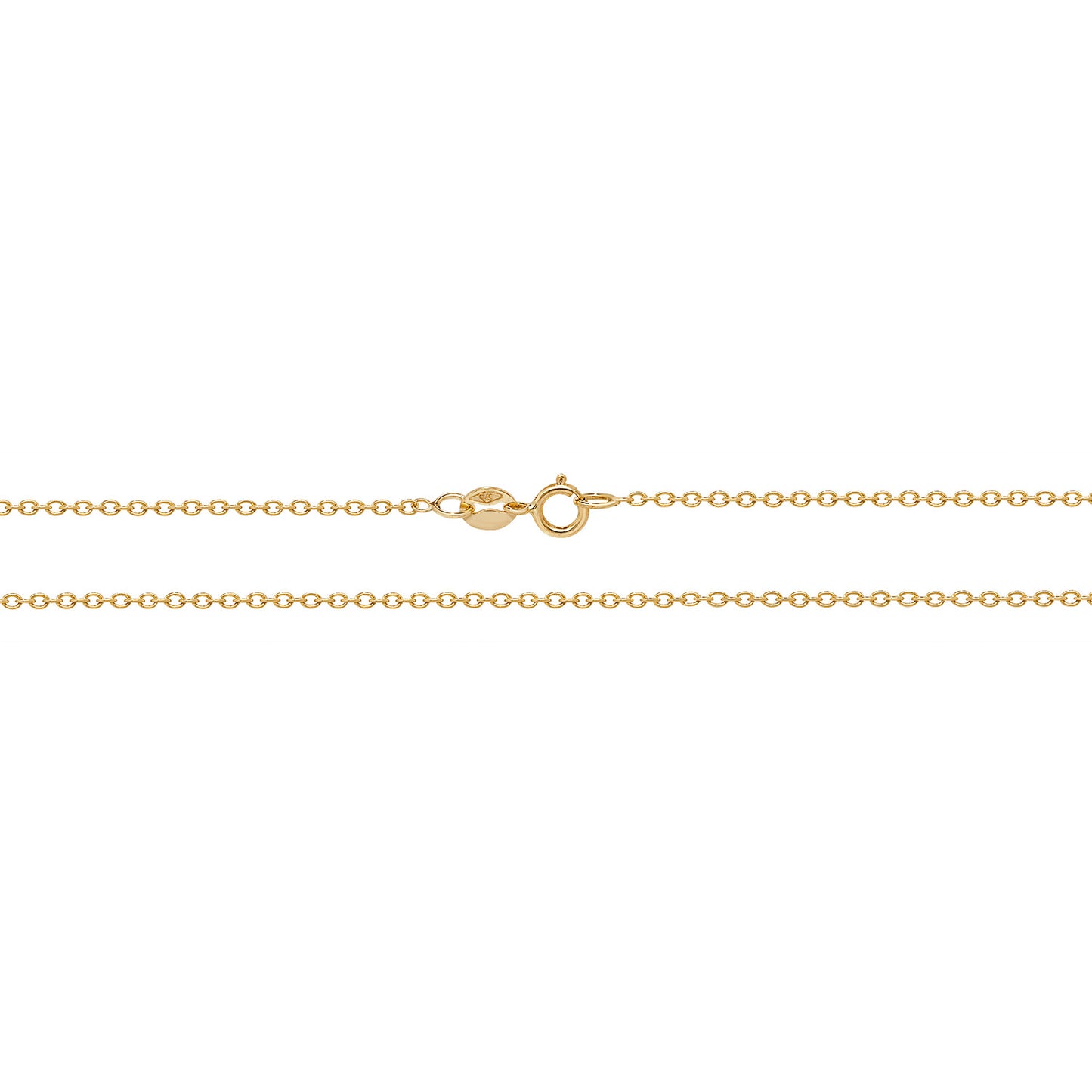 9ct Gold Rolo 16" Chain (with 1" extension)