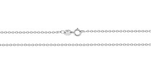 9ct White Gold Rolo Chain 20"