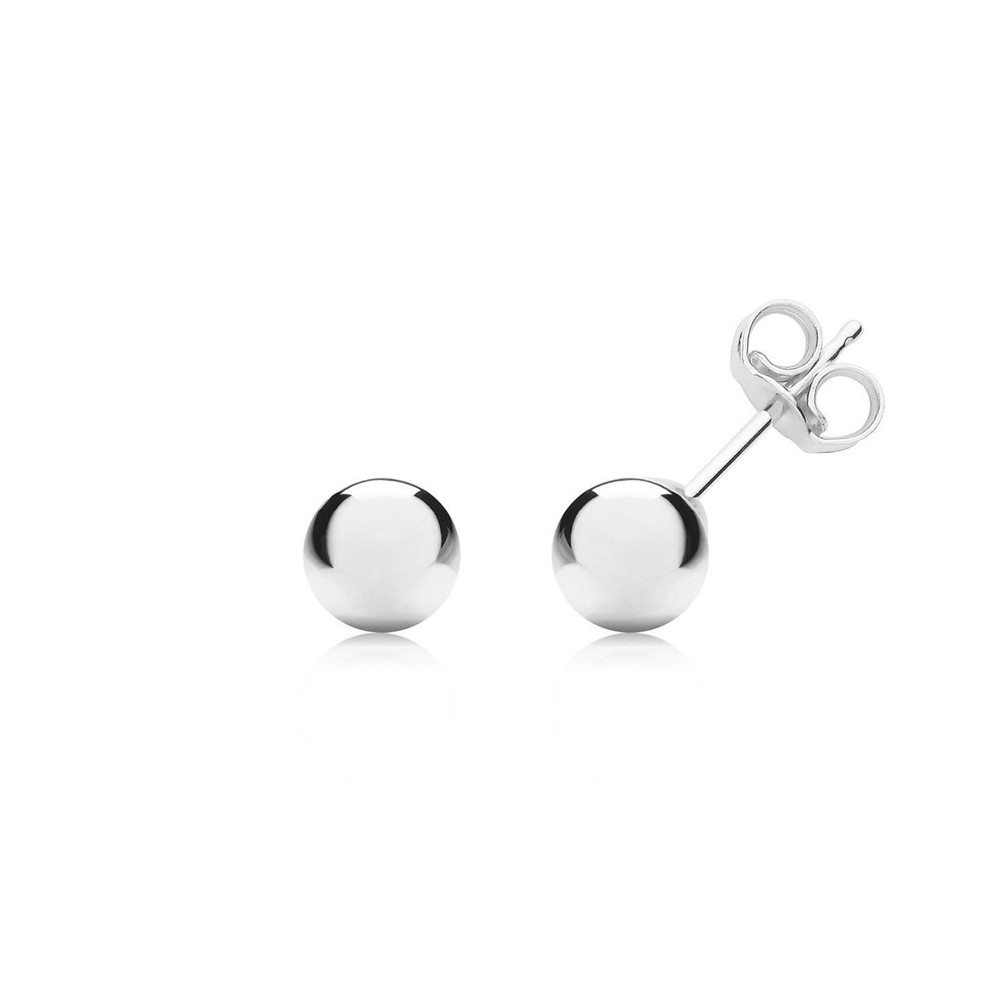 9ct White Gold 5mm Ball Stud