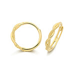 9ct Yellow Gold Twist Huggies