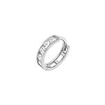 9ct WG Single CZ Hoop