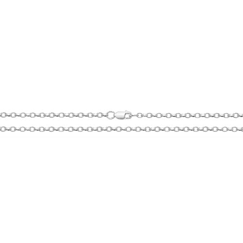 925 Sterling Silver Faceted Belcher Chain 20"