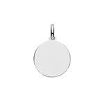 925 Sterling Silver Disc Pendant, 15mm