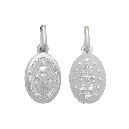 Sterling Silver Miraculous Medal Pendant