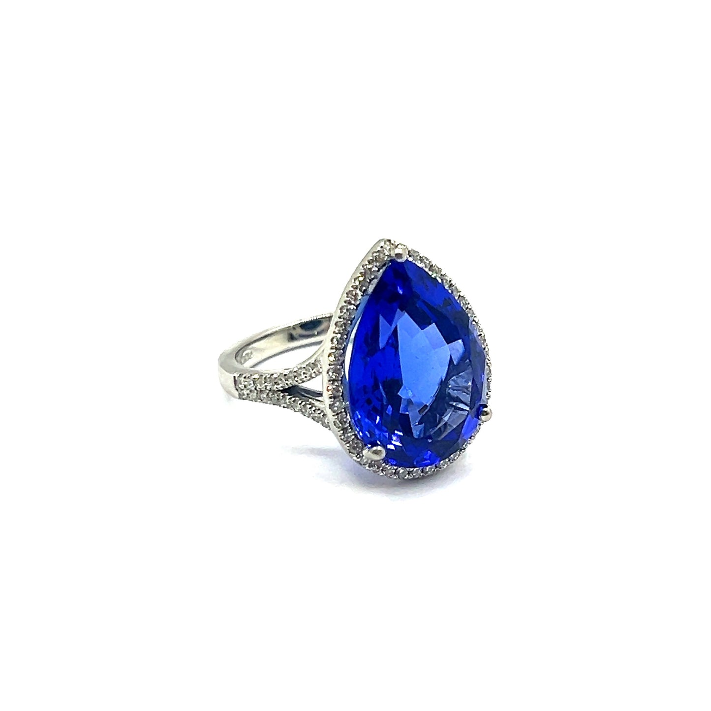 10.35ct Tanzanite Diamond Ring Platinum