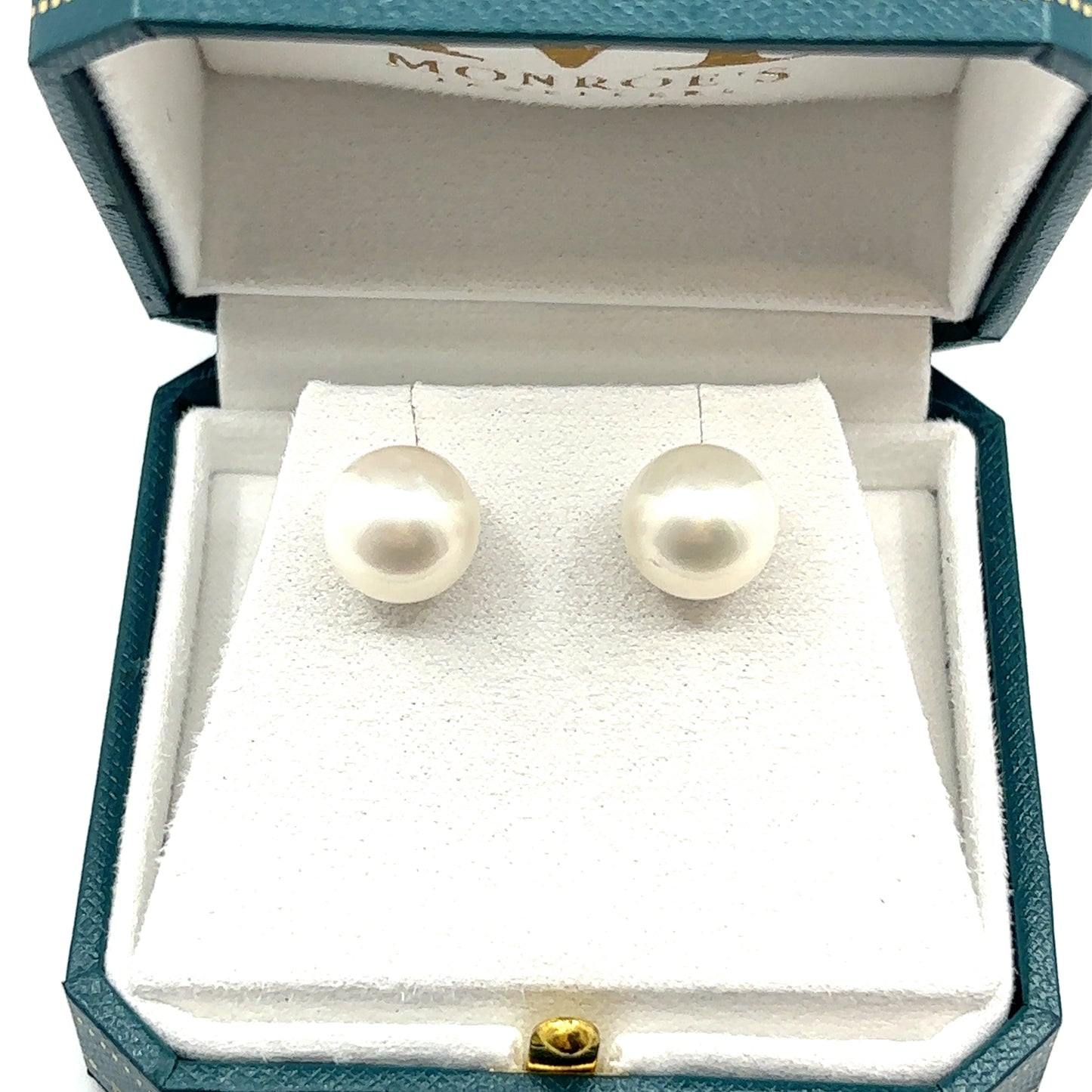 11-12mm Cultured Freshwater Pearl & 9ct White Gold Stud Earrings