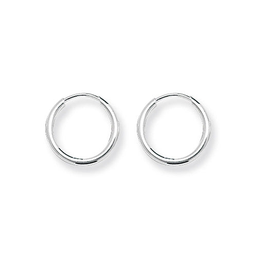 13mm Sterling Silver Sleeper Hoop Earrings