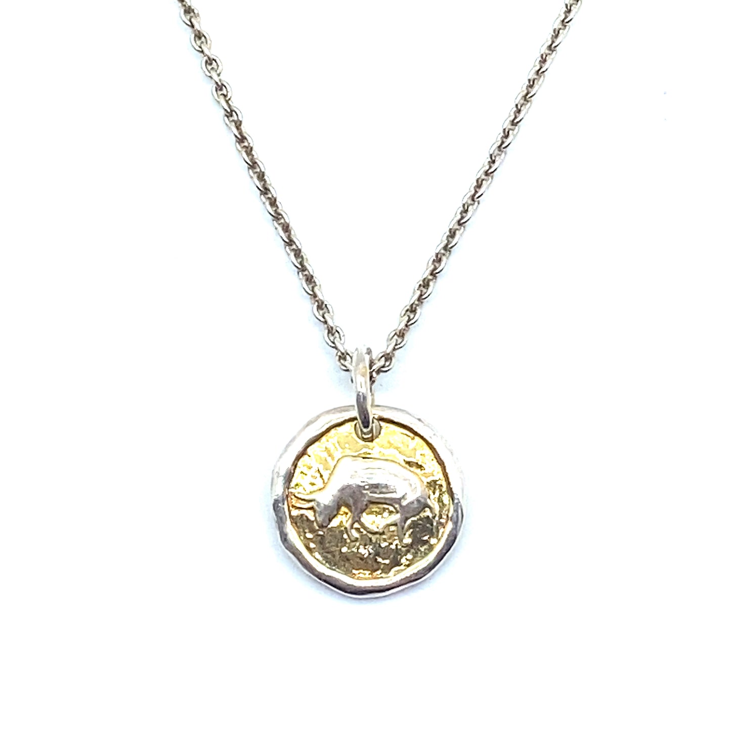 Sterling Silver 18ct Gold Plated Zodiac Star Sign Necklace