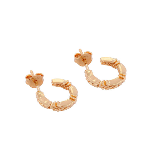 Mini Firework 22ct Gold Vermeil Hoop Earrings