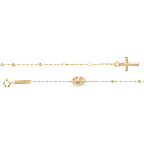 Rosary Bracelet in 9ct Yellow Gold