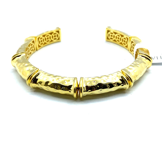 Clovelly 22ct Gold Plated Open Cuff Bracelet