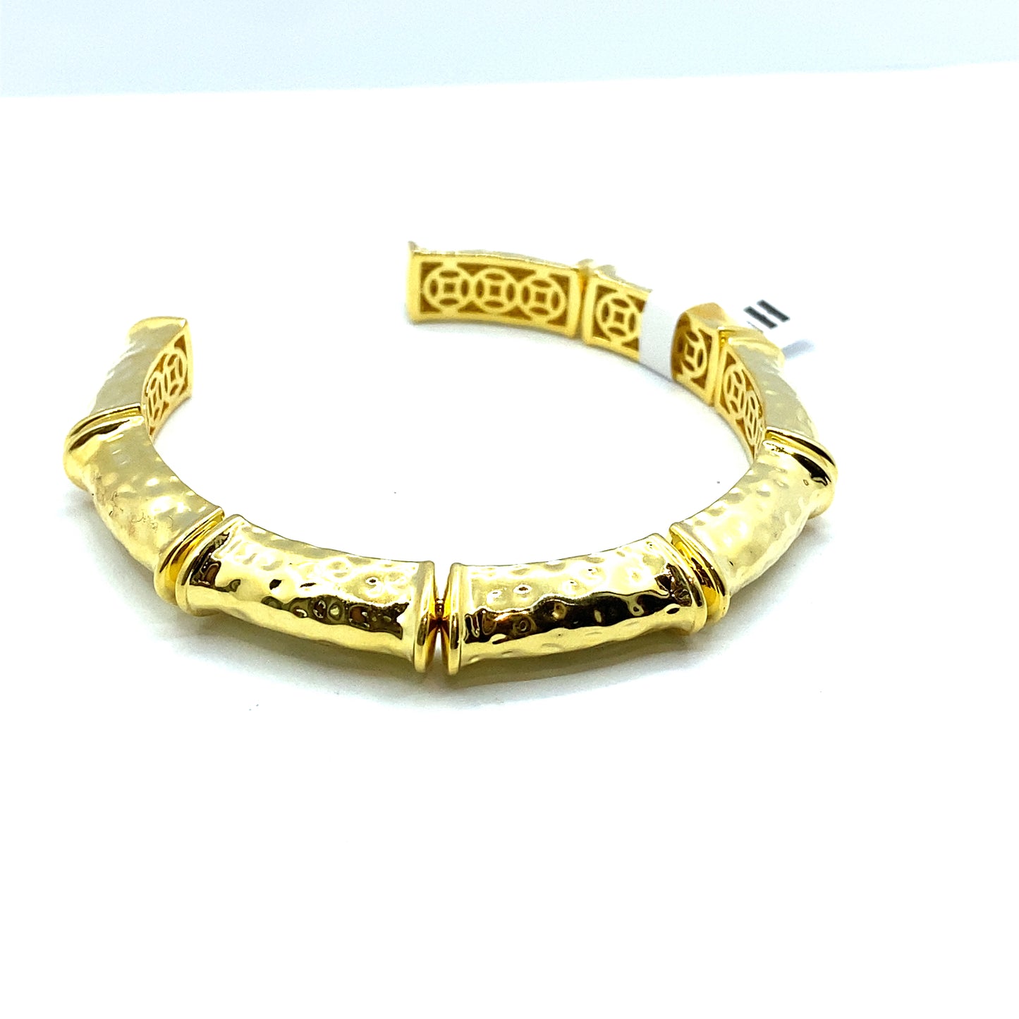 Clovelly 22ct Gold Plated Open Cuff Bracelet