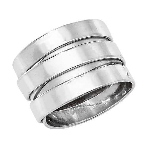 Sterling Silver Wide Wrap Ring