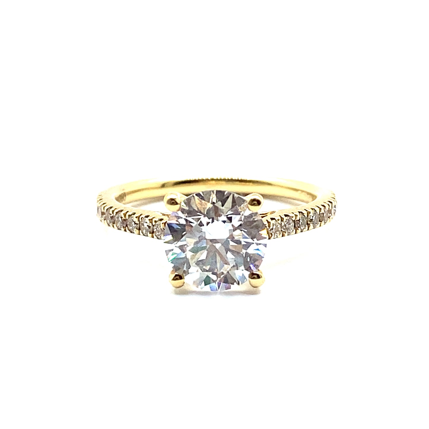 Bespoke 1.83ct E, VS2 Lab Grown Diamond 18ct Yellow Gold Engagement Ring