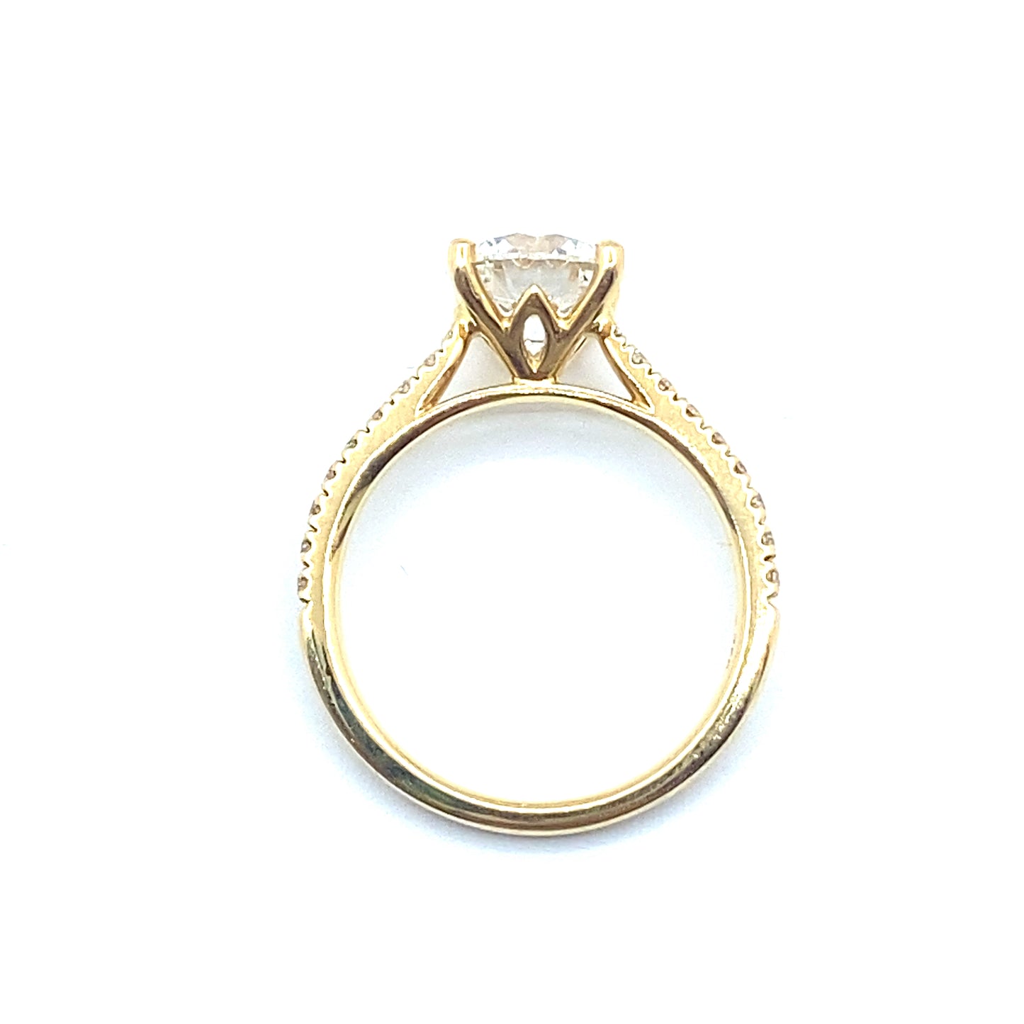 Bespoke 1.83ct E, VS2 Lab Grown Diamond 18ct Yellow Gold Engagement Ring