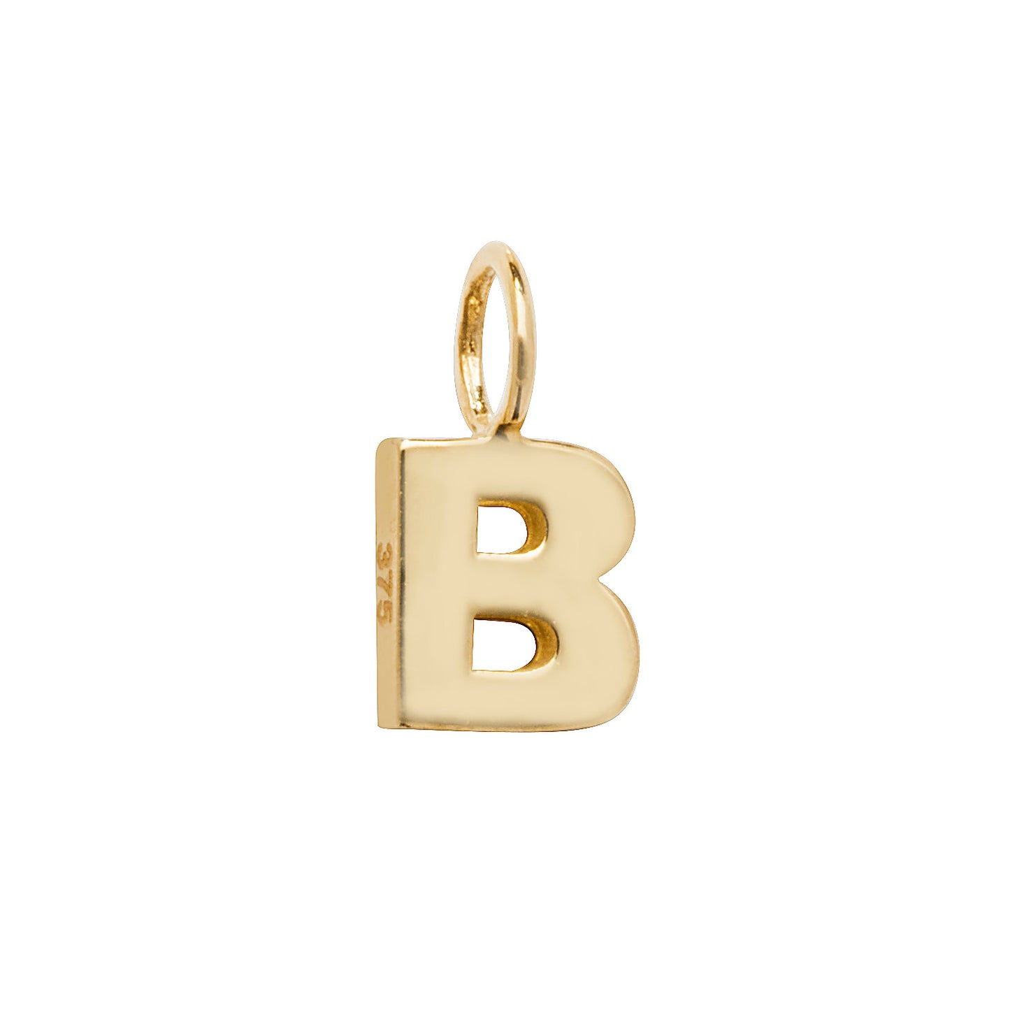 9ct Yellow Gold Small Initial Letter Pendant - Full Alphabet available