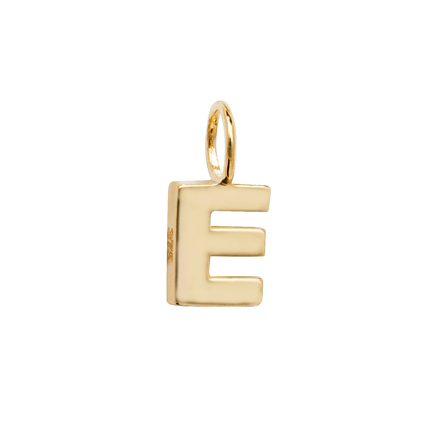 9ct Yellow Gold Small Initial Letter Pendant - Full Alphabet available