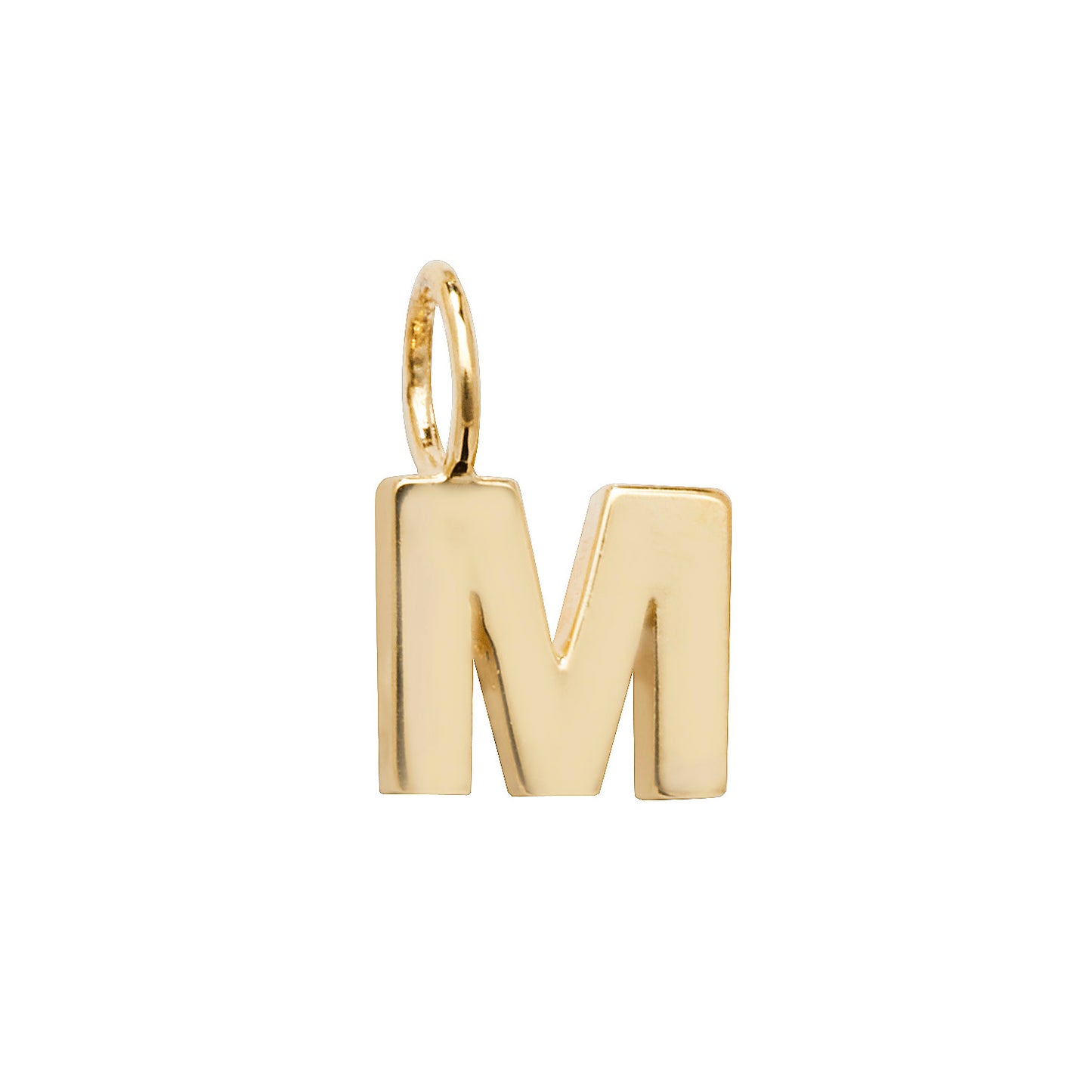 9ct Yellow Gold Small Initial Letter Pendant - Full Alphabet available