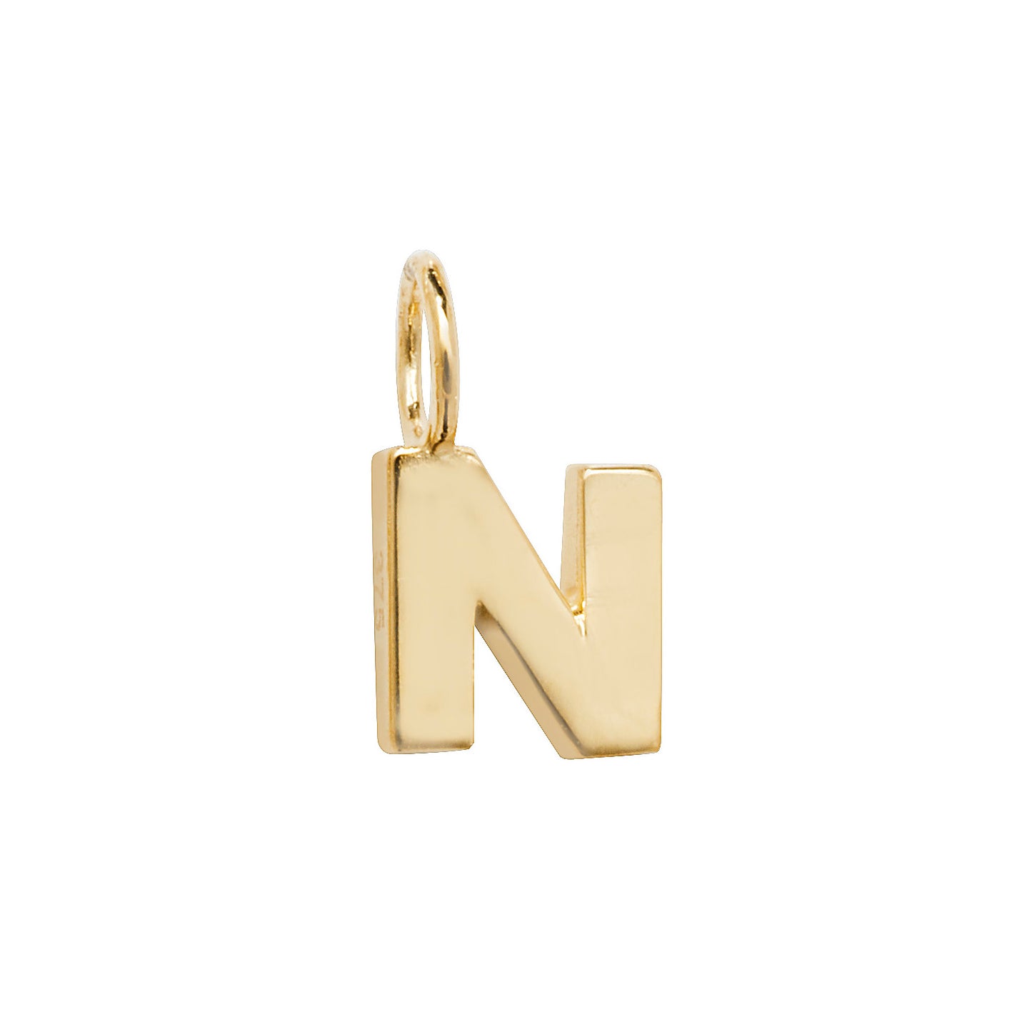 9ct Yellow Gold Small Initial Letter Pendant - Full Alphabet available