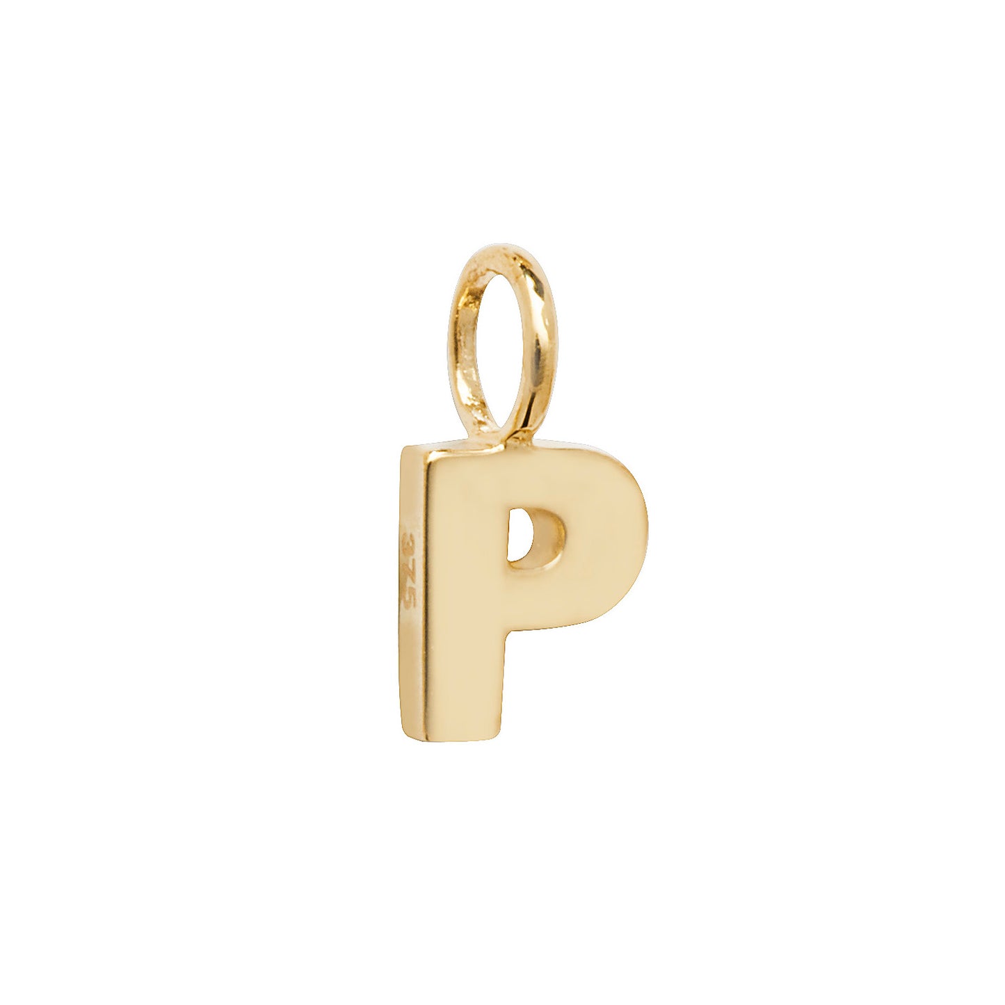 9ct Yellow Gold Small Initial Letter Pendant - Full Alphabet available