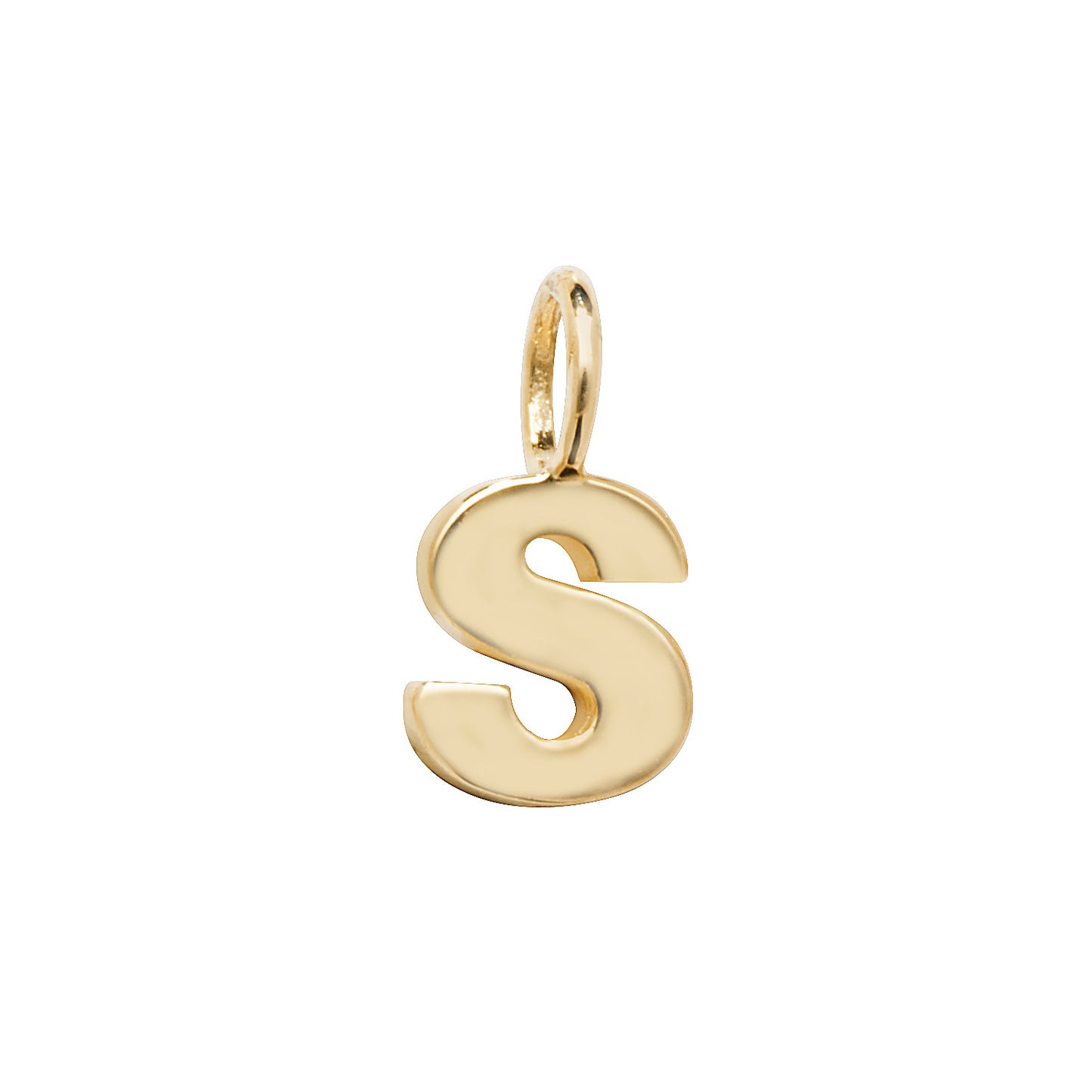 9ct Yellow Gold Small Initial Letter Pendant - Full Alphabet available