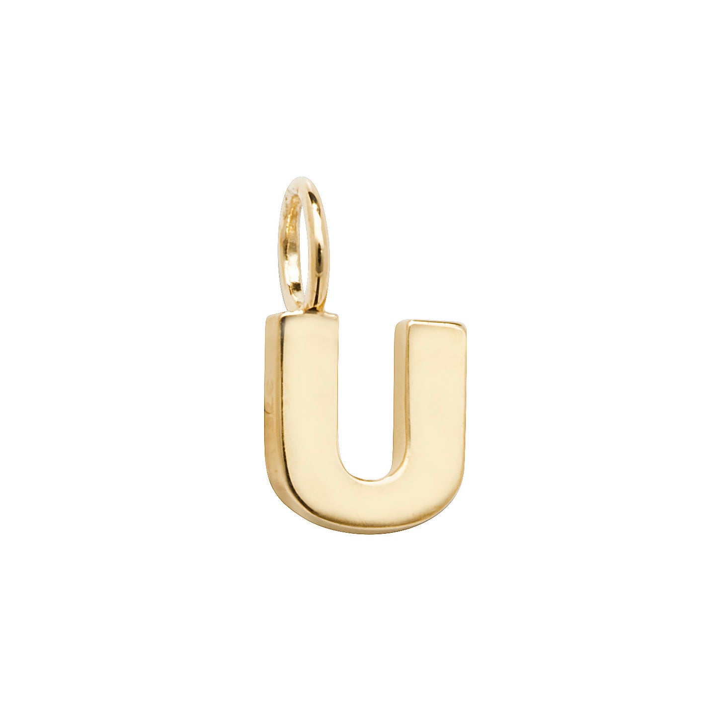 9ct Yellow Gold Small Initial Letter Pendant - Full Alphabet available