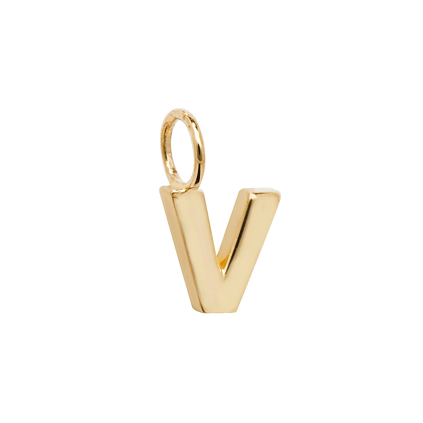 9ct Yellow Gold Small Initial Letter Pendant - Full Alphabet available