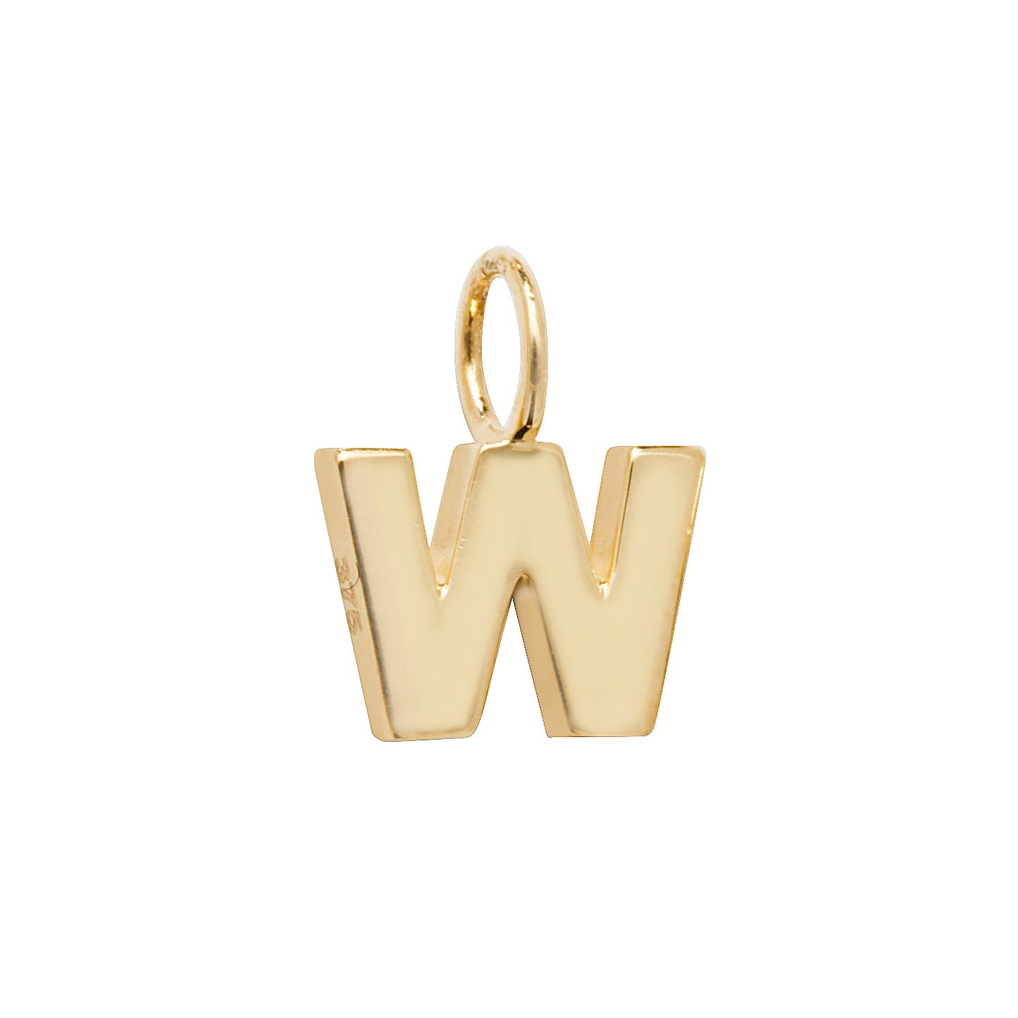 9ct Yellow Gold Small Initial Letter Pendant - Full Alphabet available