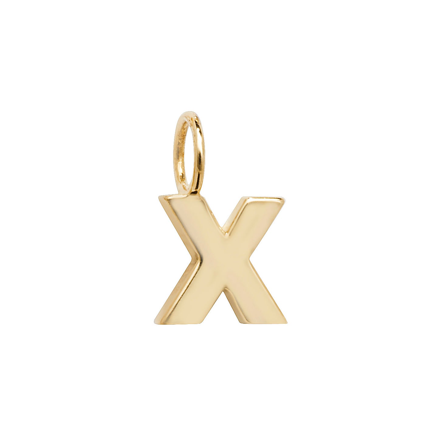 9ct Yellow Gold Small Initial Letter Pendant - Full Alphabet available